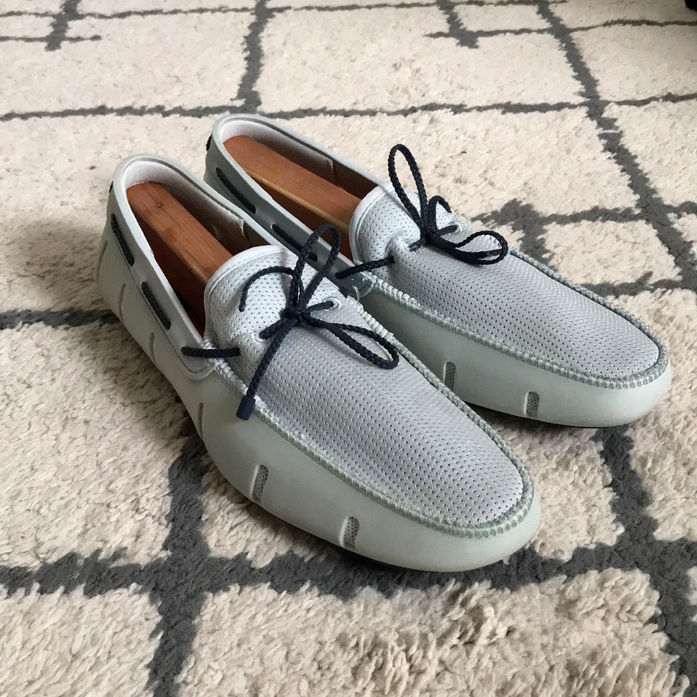 Ice white Swims loafer, size 11